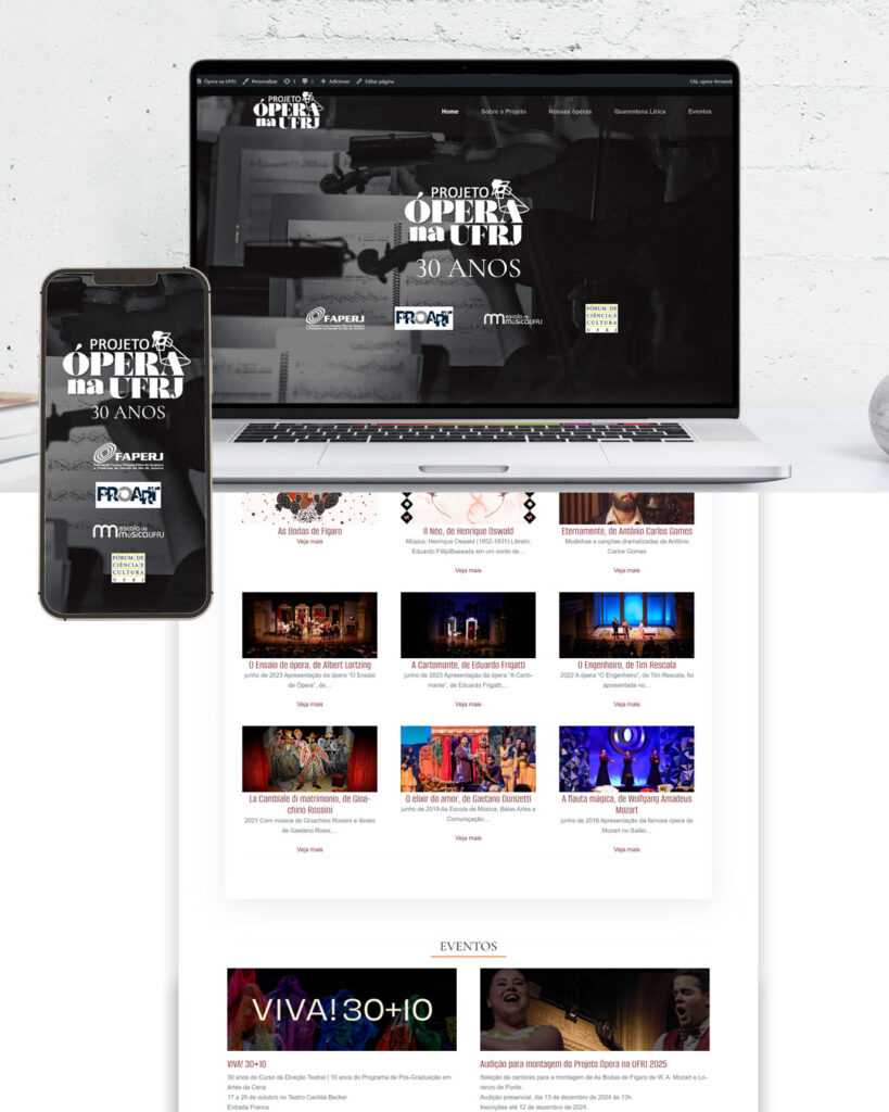 site Ópera na UFRJ